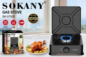 Sokany Sk-07005 Portable Single Burner Gas Stove With Wind Guard