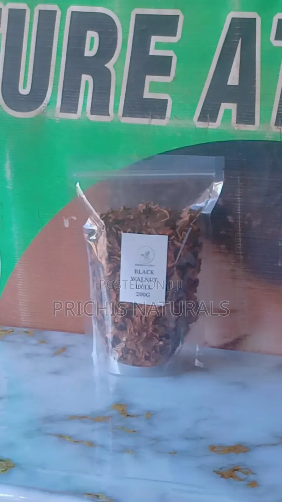 Black Walnut Hull Powder 100g for Parasite, Colon, Digestive Support