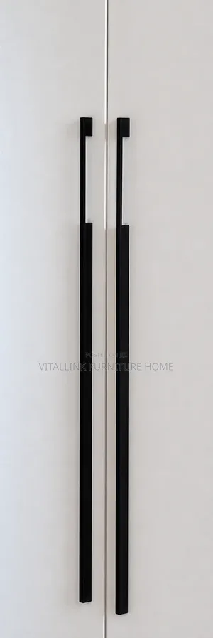 Modern 6-Door Wardrobe – Matte White Finish With Wood Accents