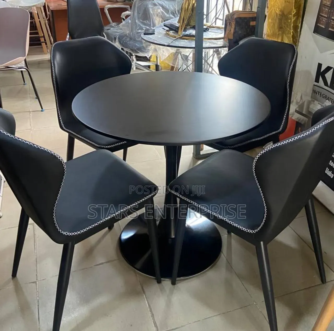 4 Seater Classic Black Dining