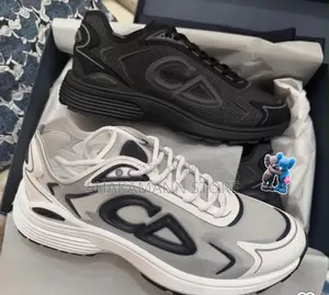 Original Dior B30 SNKS Reflective White Technical Mesh Ash Black