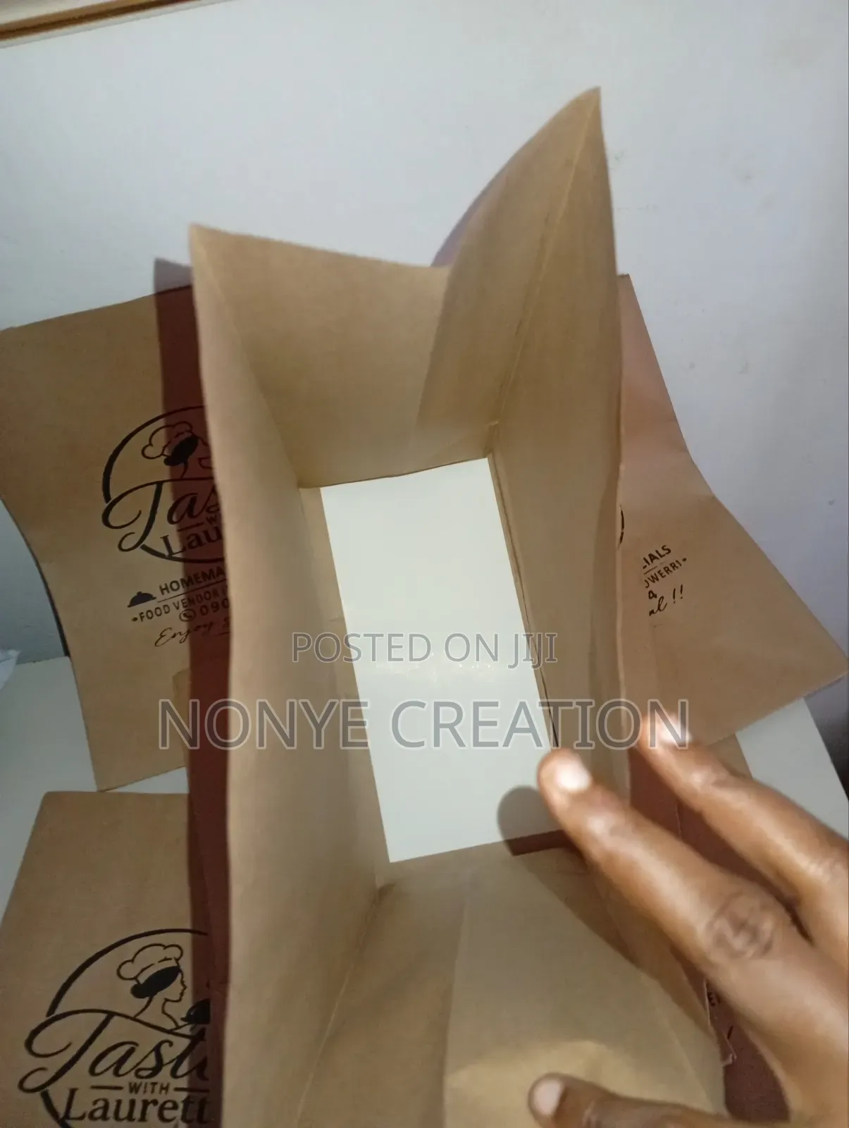 No Handle Craft Customized Paper Bag