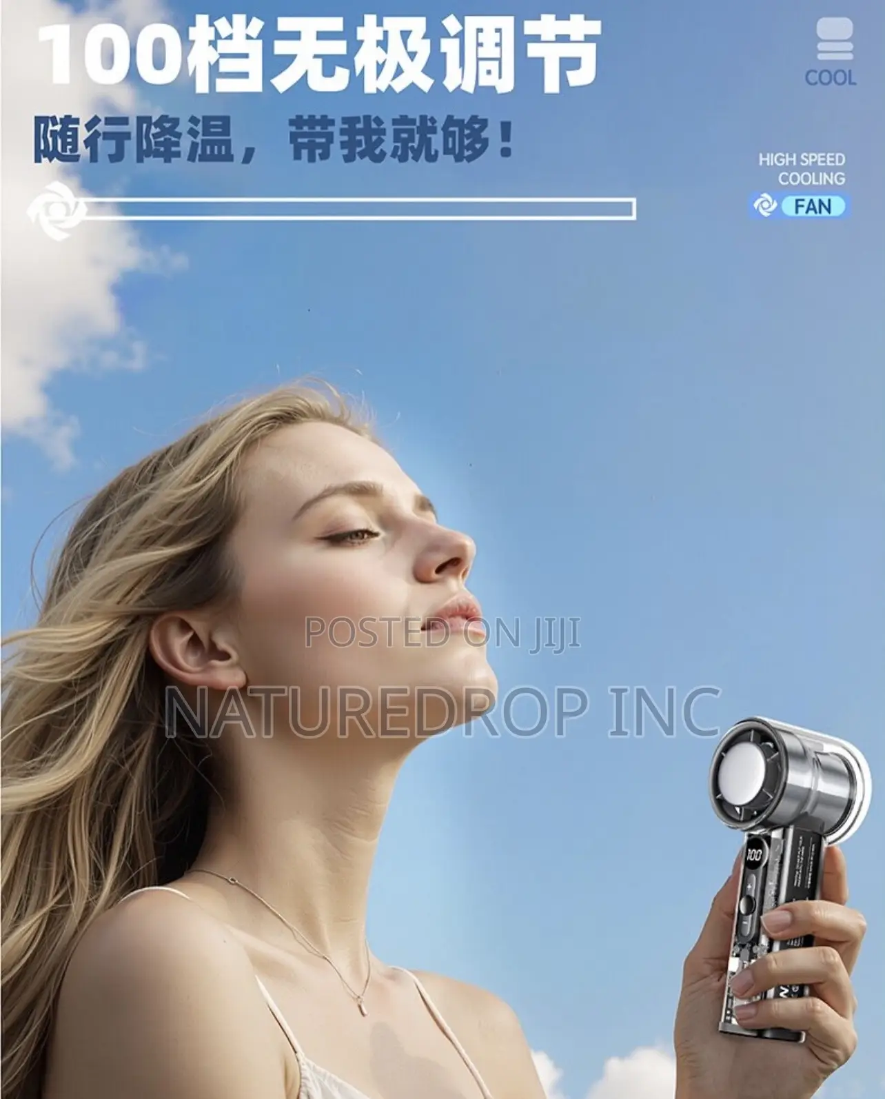 High Speed Cooling Fan, Cools Like Ac.