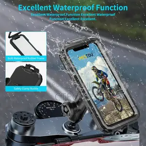 Ip67 Motorcycle Phone Mount Anti-Theft Fork Stem Phone Mount Case
