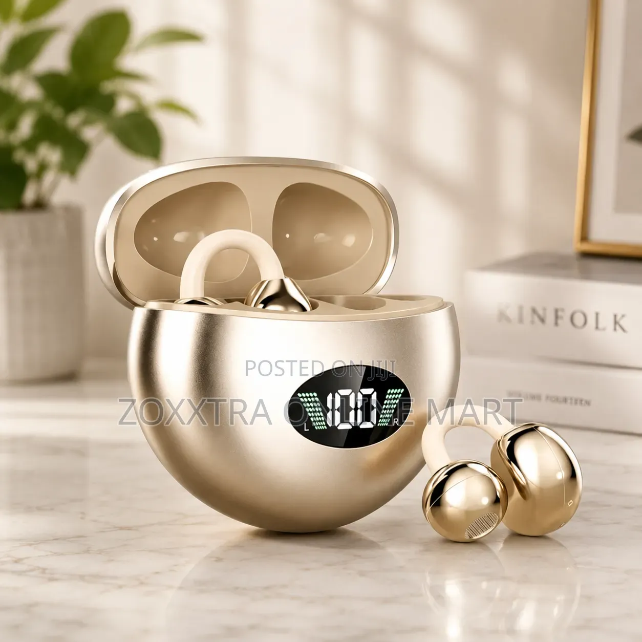 Wireless Clip-on Bluetooth Earbuds