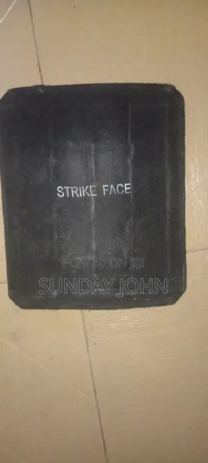 Pair Of The Polyethylene Armor Plates In The Black Textile Covers