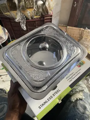 Stainless Fast Food Dish With Cover