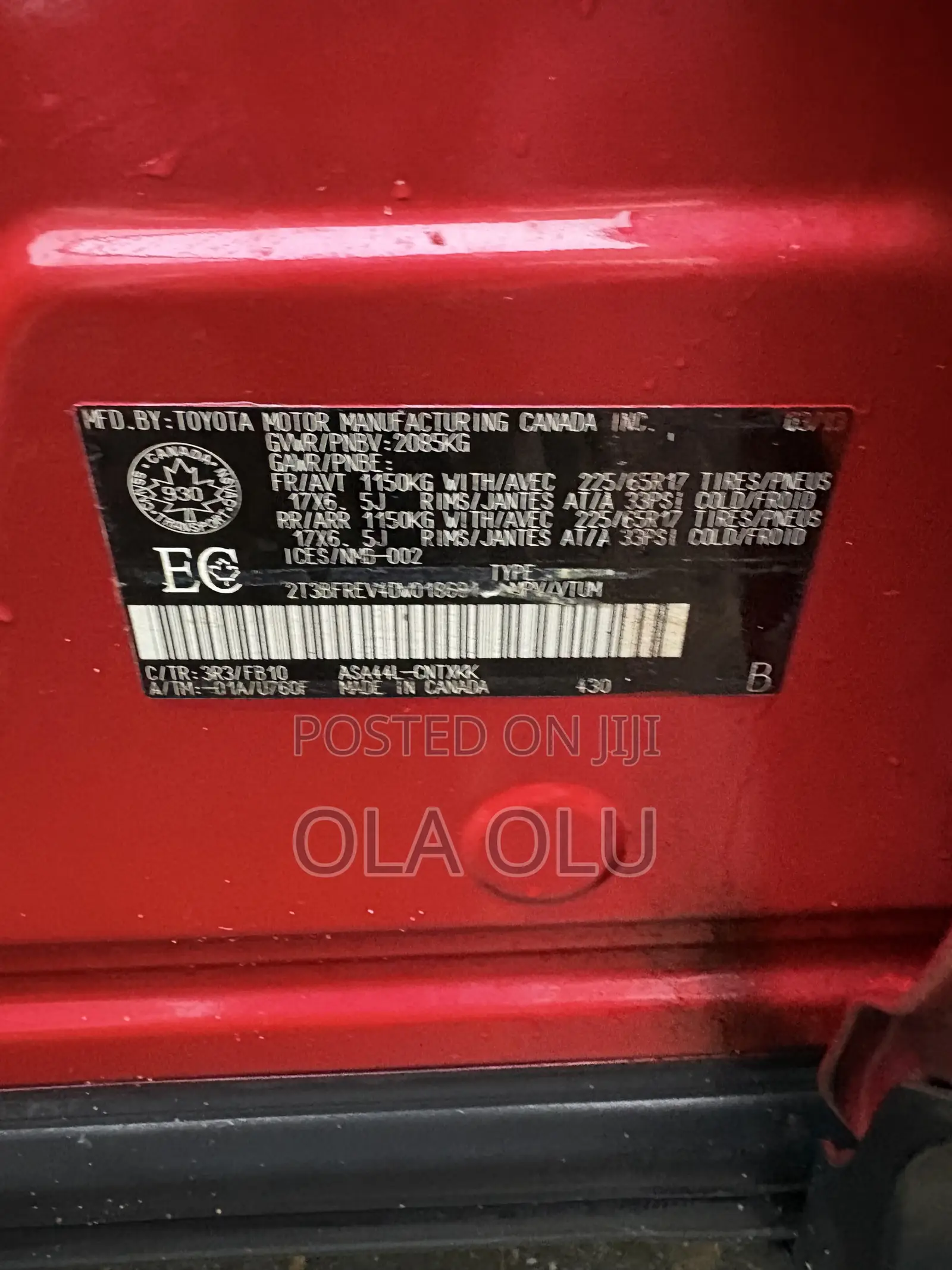 Toyota RAV4 2013 Red