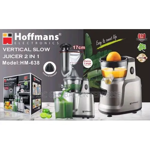 Hoffmans 2 in 1 Slow Juicer Extractor Hm638u
