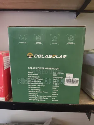 New Arrival: Colasolar 1000 Plus Solar Generator for Home Offices