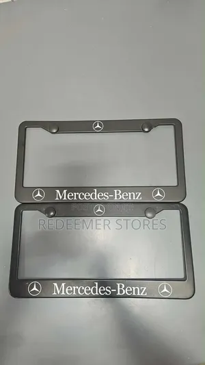 Mercedes Benz Black Plastic License Plate Frame