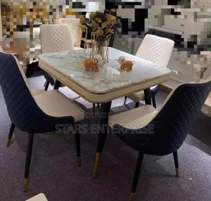 Modern 4 Seater Marble Dining