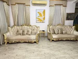 7 Seater Royal Sofa With Table and Fireplace Tv Console