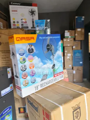 Brand-New Qasa 18inch Rechargeable Standing Fan