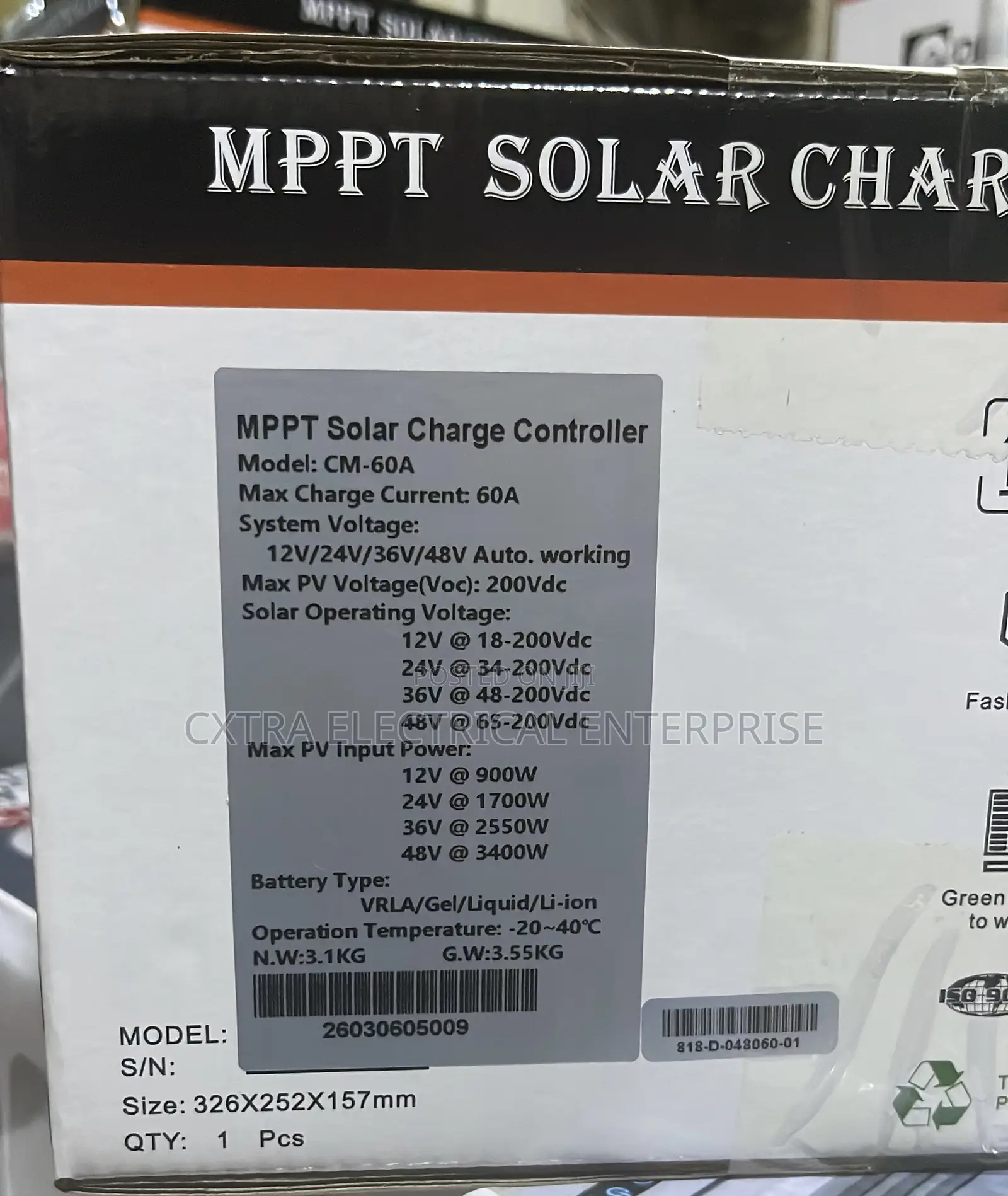 60ah Diamond Charger Controller MPPT