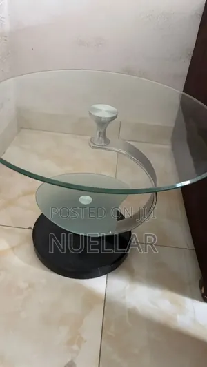 Glass Side Table With Free Flower Pot