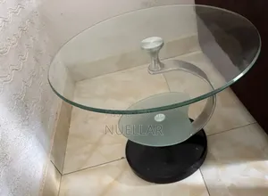 Glass Side Table With Free Flower Pot