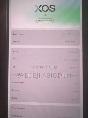 Infinix Note 60 Pro 256 GB Silver