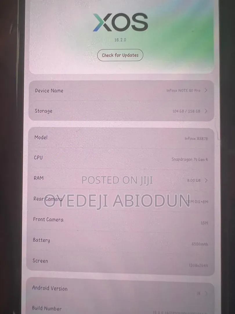 Infinix Note 60 Pro 256 GB Silver