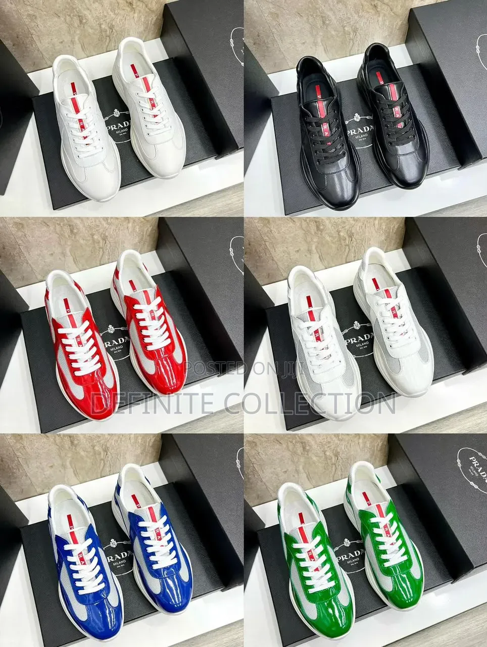 Prada Luxury Glossy Sneakers