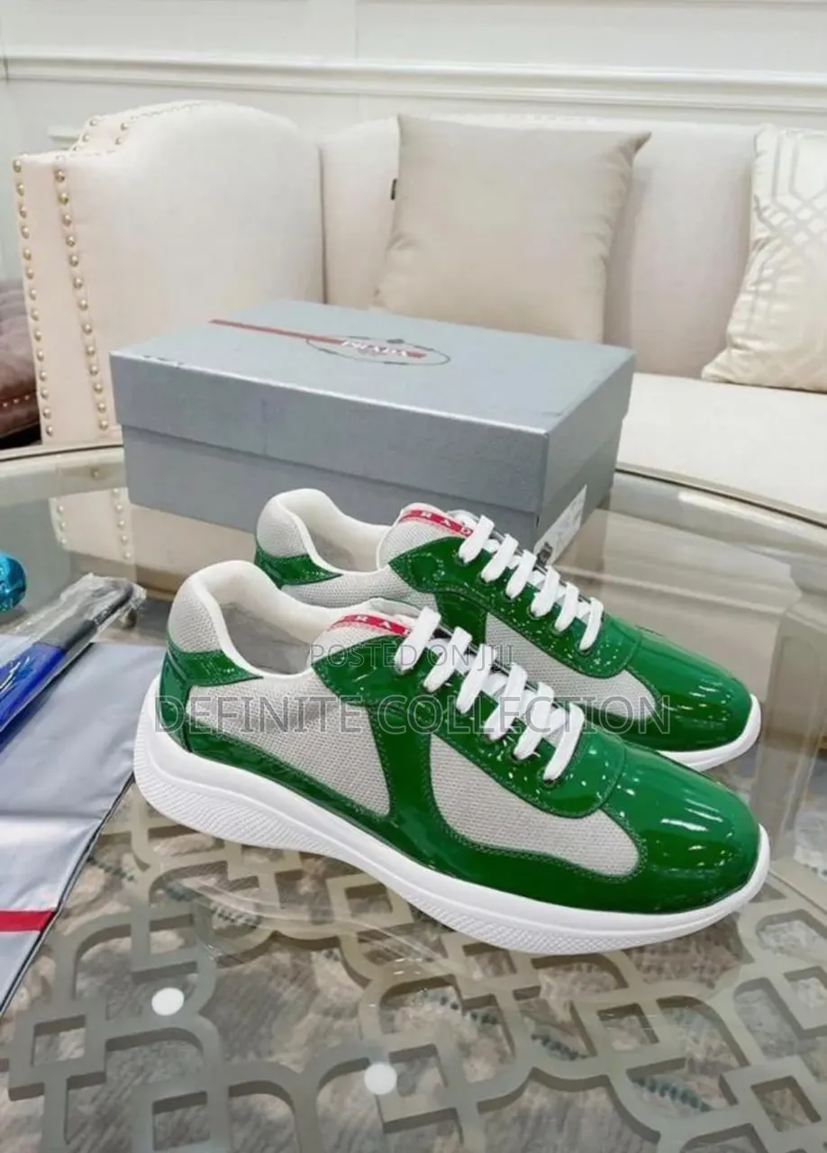 Prada Luxury Glossy Sneakers