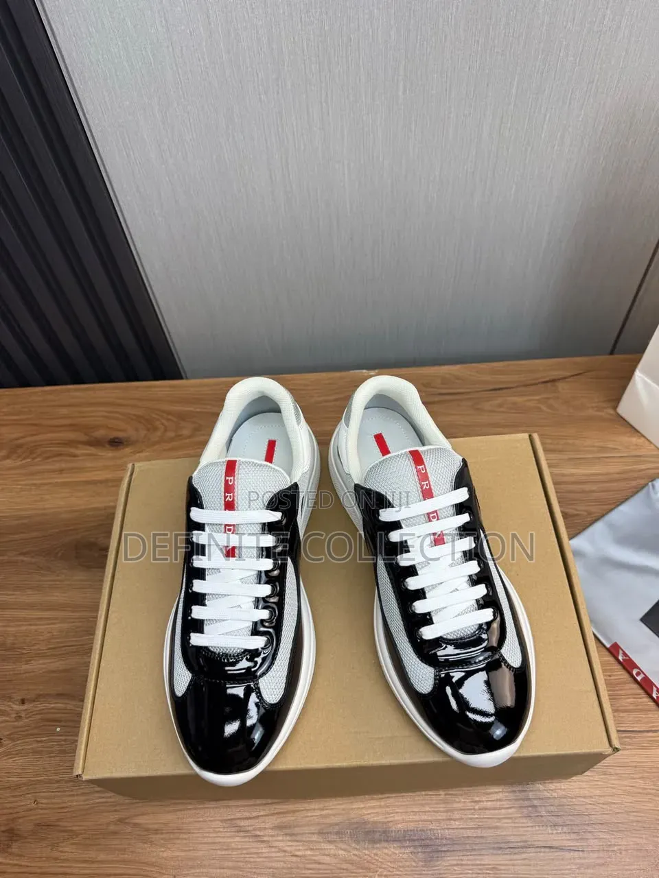 Prada Luxury Glossy Sneakers