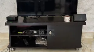 Wooden Tv Stand With Cupboard
