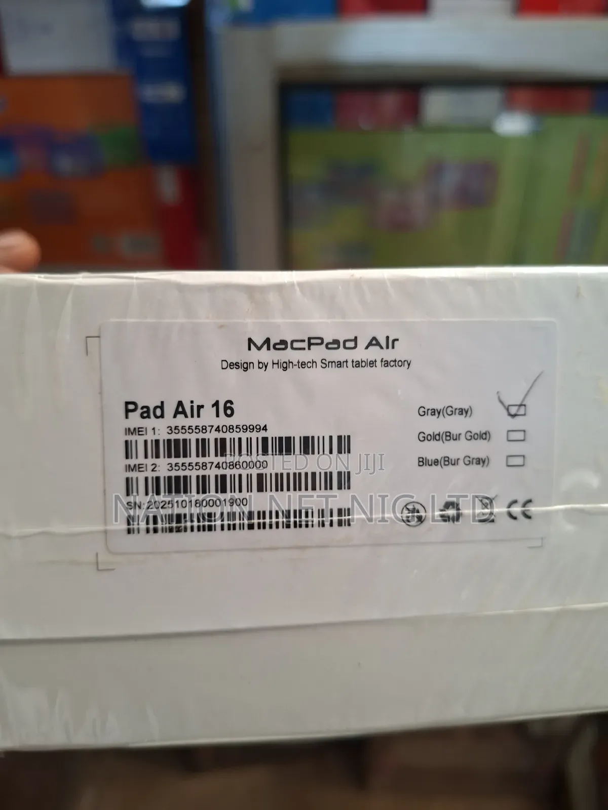 New MacPad Air Air 16 1 TB Gray