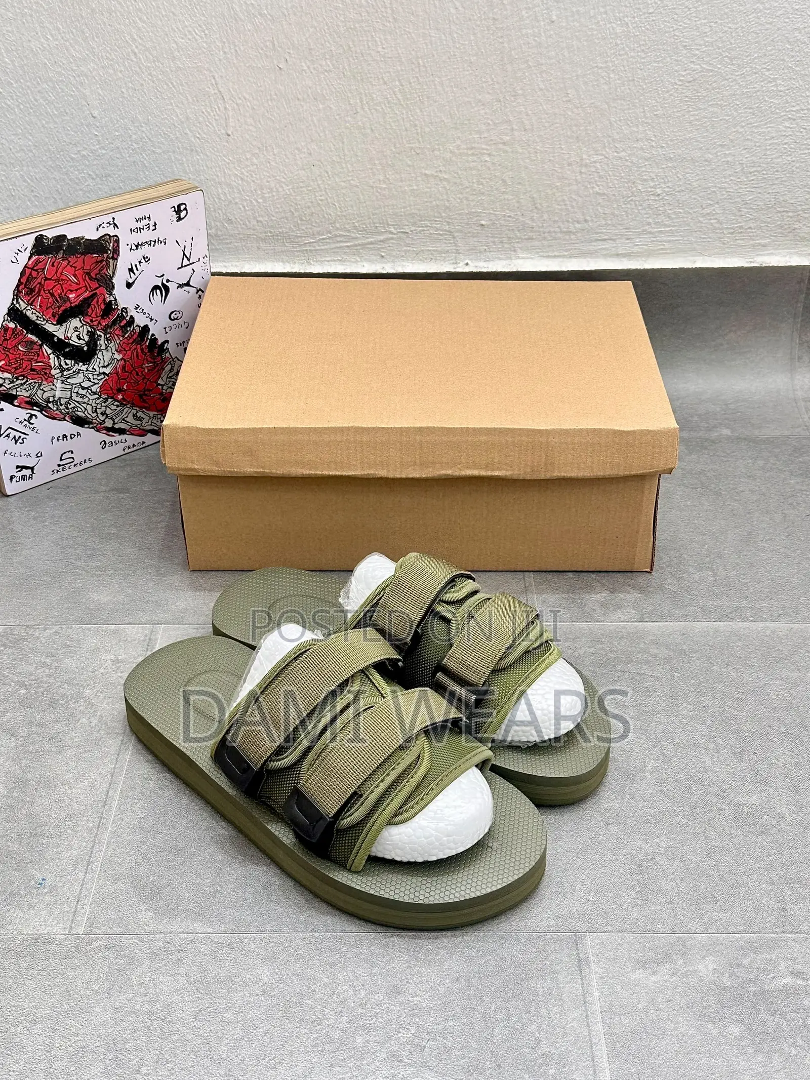 Tech Slides Khaki Green