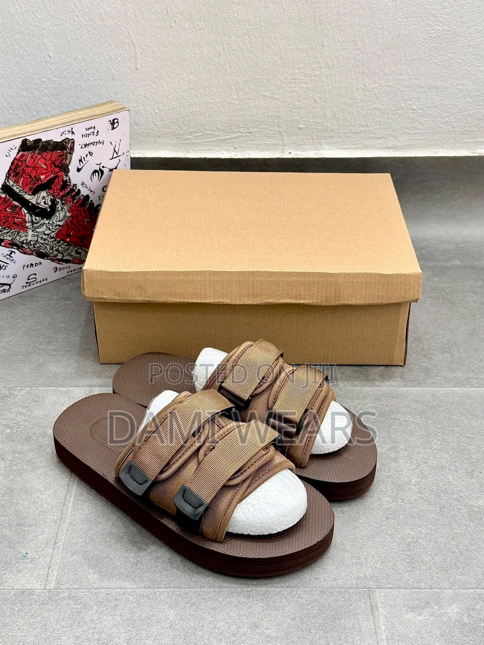 Tech Slide Coffee Brown