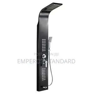 High Pressure Black Steel Panel Shower England Standard