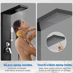 High Pressure Shower Panel Tower System With Rainfall Shower, Body