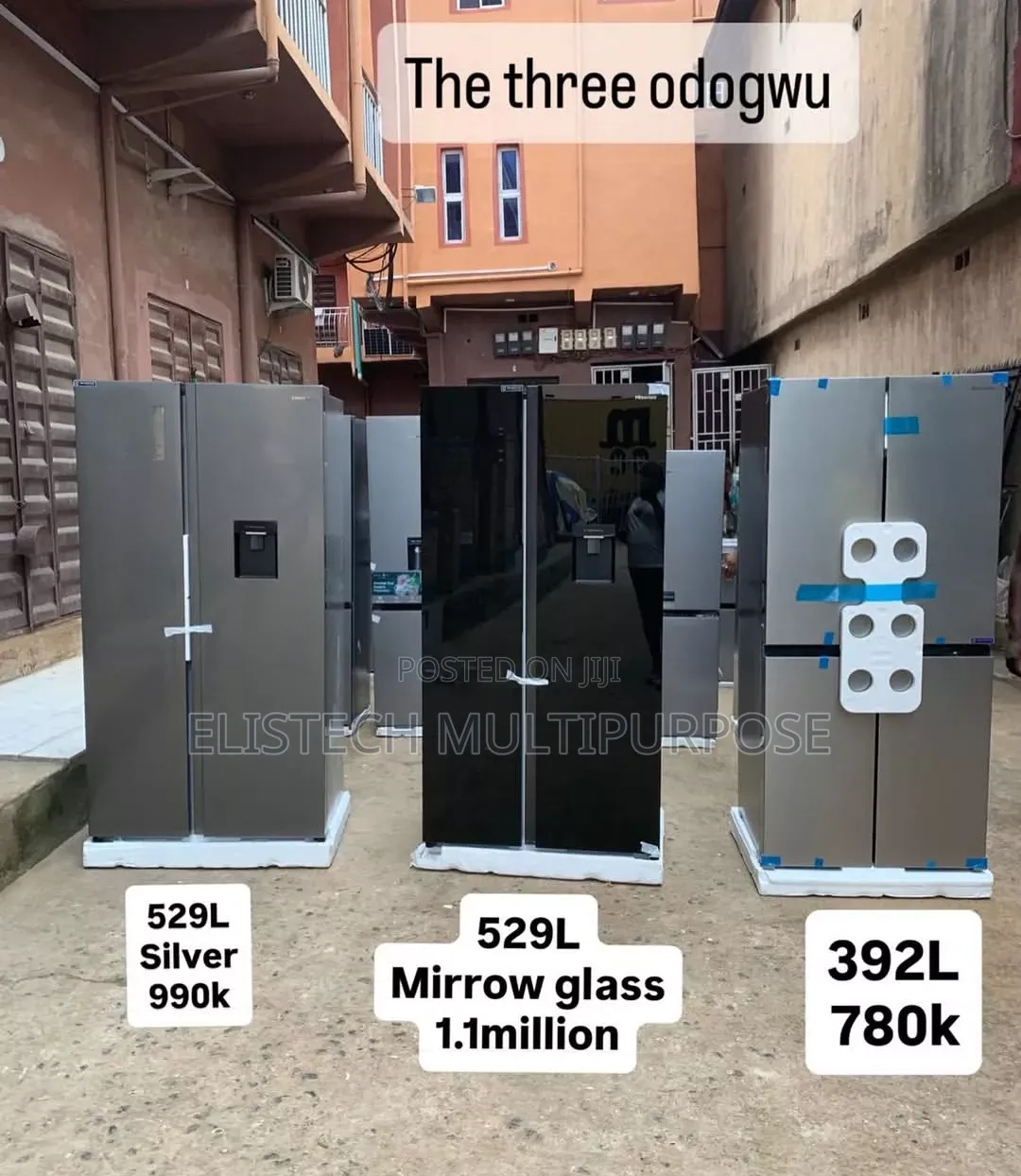 Hisense 392l Four-Door Side-by-Side Inverter Refrigerator