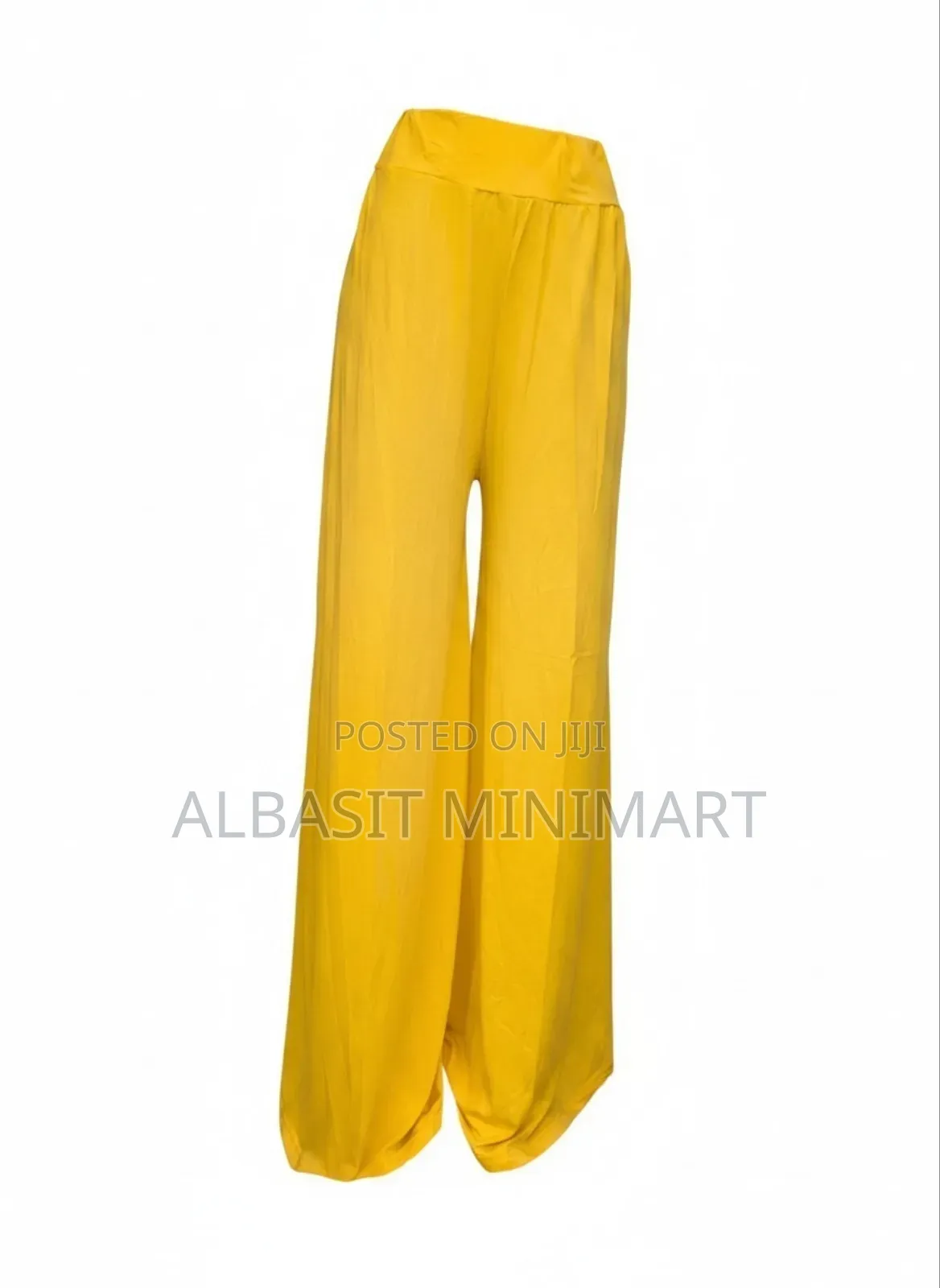 Wide-Leg Stretch Trousers