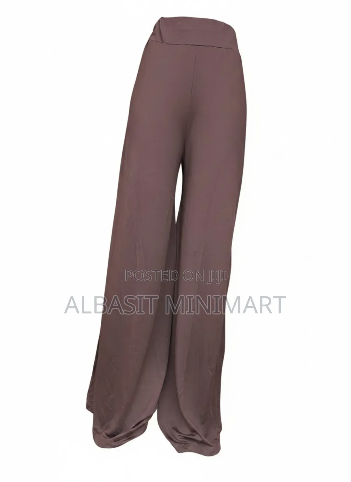 Wide-Leg Stretch Trousers