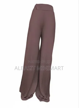 Wide-Leg Stretch Trousers