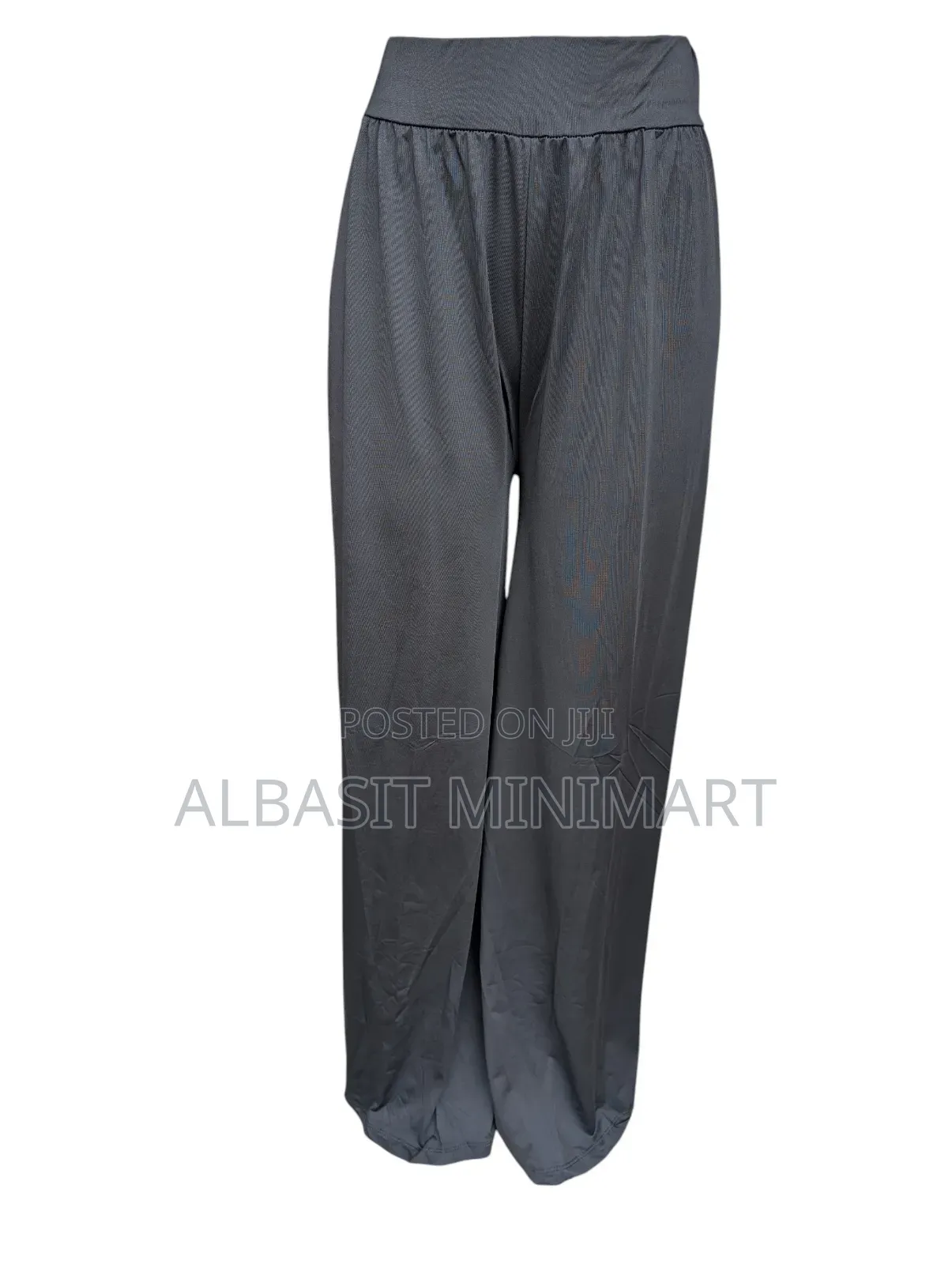 Wide-Leg Stretch Trousers
