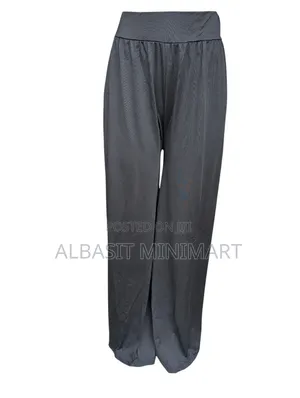 Wide-Leg Stretch Trousers