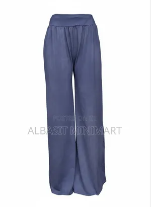 Wide-Leg Stretch Trousers