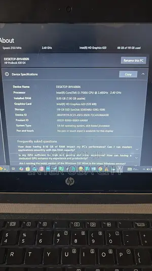 Laptop HP ProBook 430 G4 8GB Intel Core i3 SSD 128GB