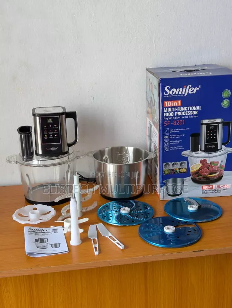 The Sonifer Sf-8201 Is a 10-in-1 Multi-Functional Food Processor