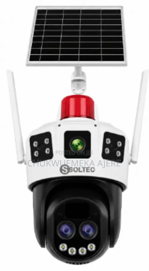 Soltec Three-Screen Outdoor Solar Security Camera