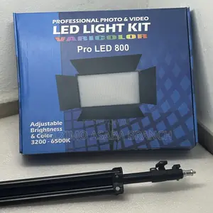 Led 800 Video Light Kit With Stand: Professional Video Led Light Kit