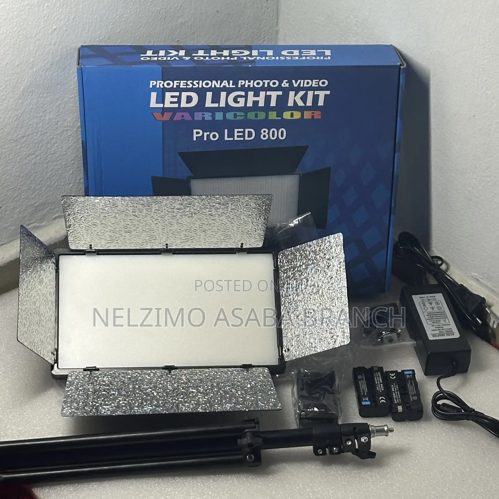 Led 800 Video Light Kit With Stand: Professional Video Led Light Kit