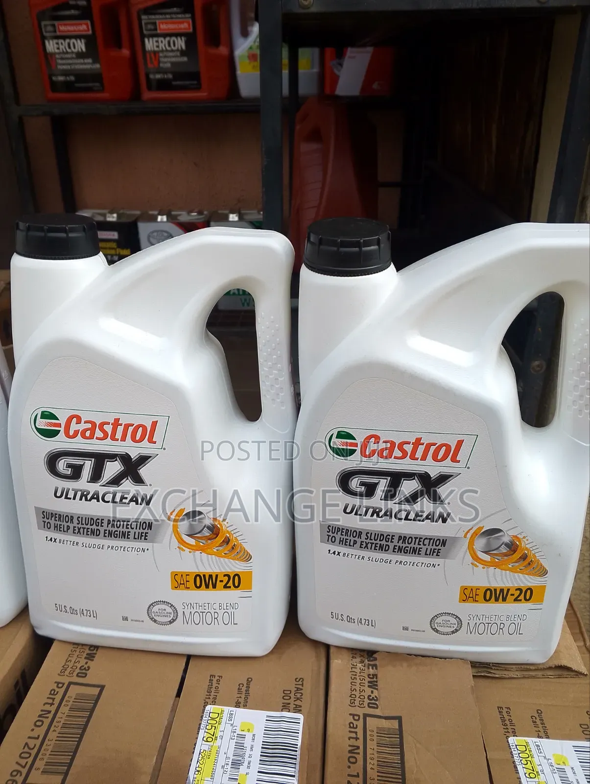 GTX Castrol 0w-20 5l for Cars and Jeeps - Exchange Links Price: ₦ ...