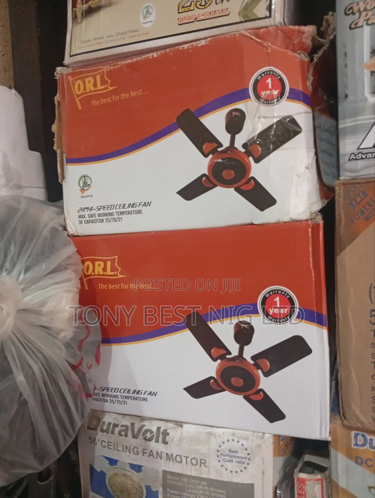 Orl Short Blade Ceiling Fan