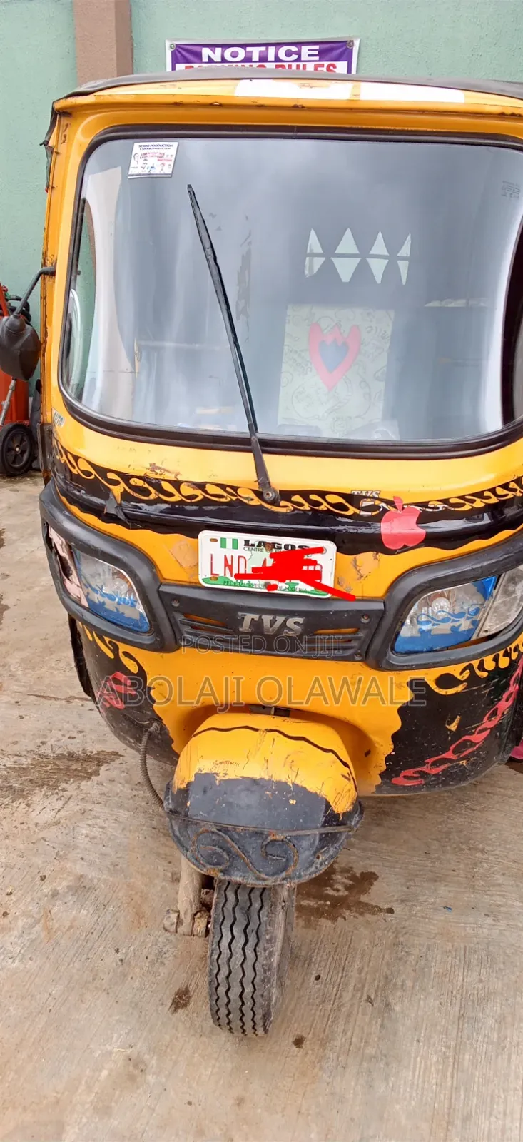 TVS King Deluxe Plus iTouch Start 2024 Yellow