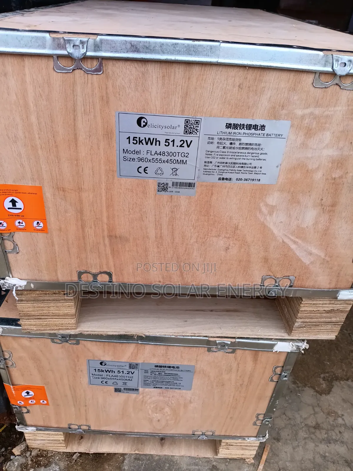 Felicity 15kw 48v Lithium Ion Battery