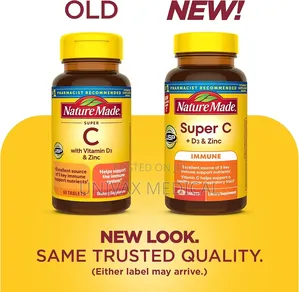 Nature Made Super C Tablets With Vitamin D3 and Zinc, Adult Vitamin C