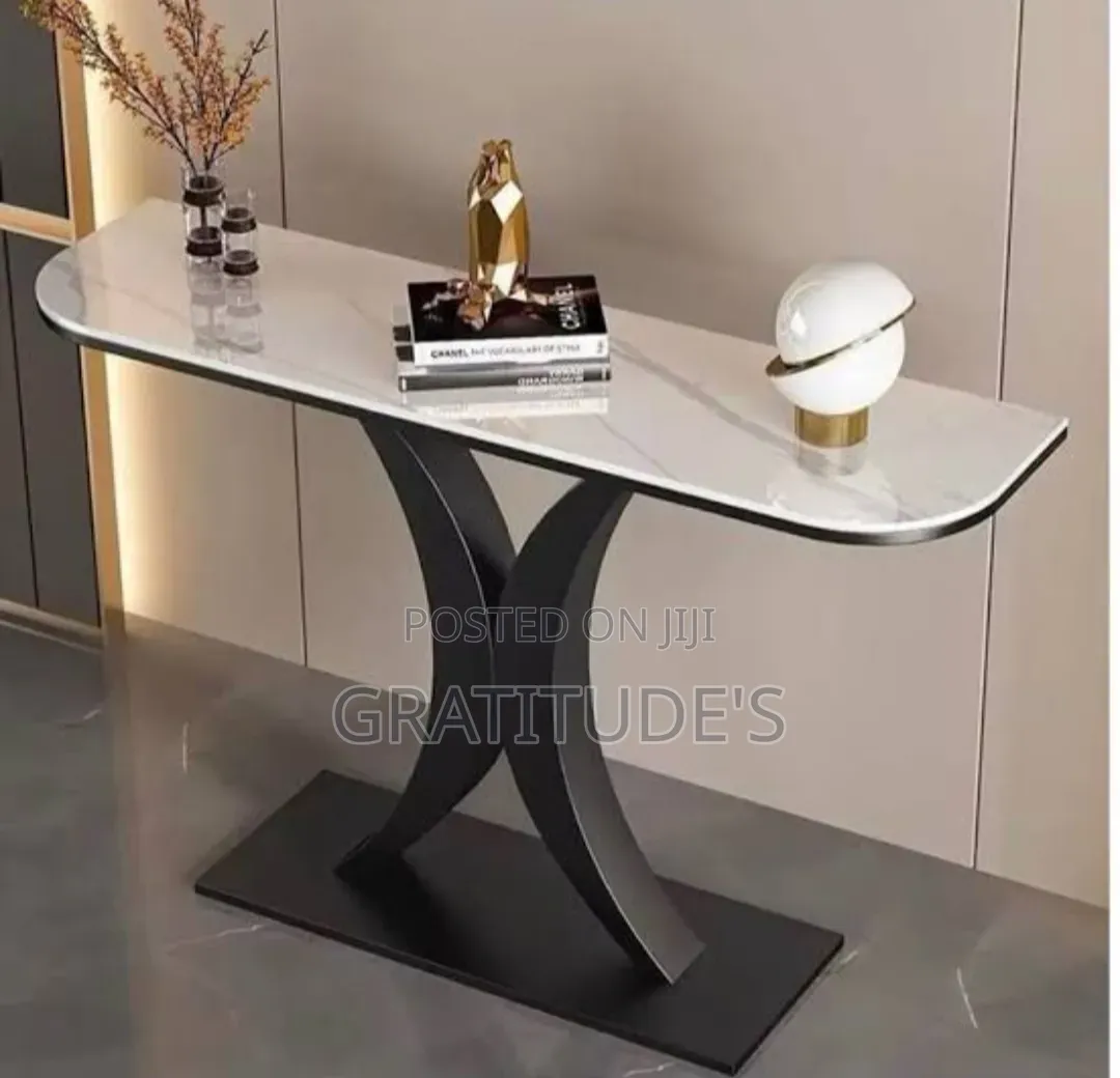 Marble Top Vanity Console Table